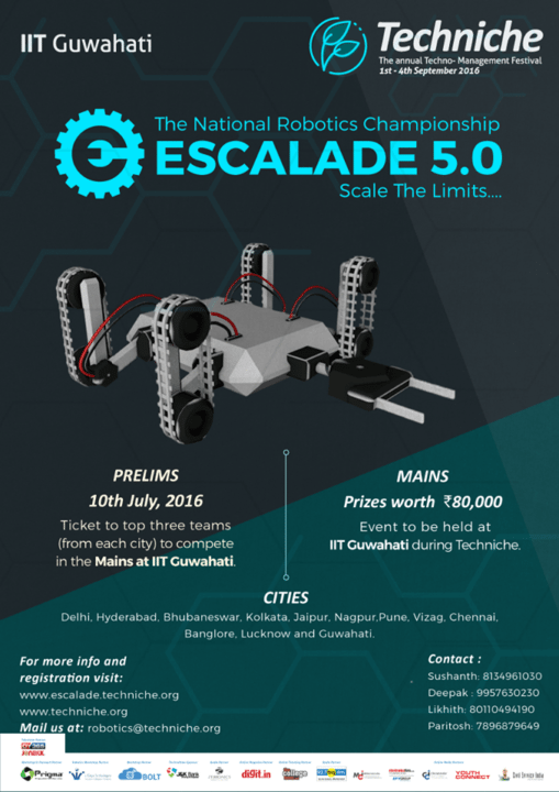 Mount Up Your Robotic Skills through Escalade National Robotic Championship, IIT Guwahati