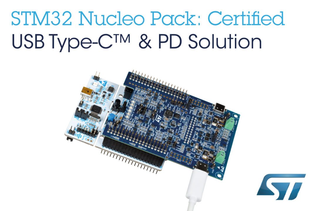 Nucleo Pack Is A USB Type-C 1.2 And PD 2.0 Compliant Embedded Solution