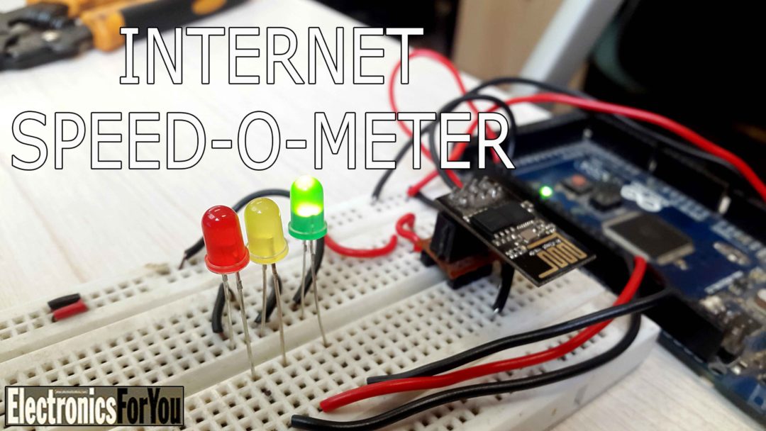 DIY: Internet Speed-O-Meter using ESP8266 + Arduino