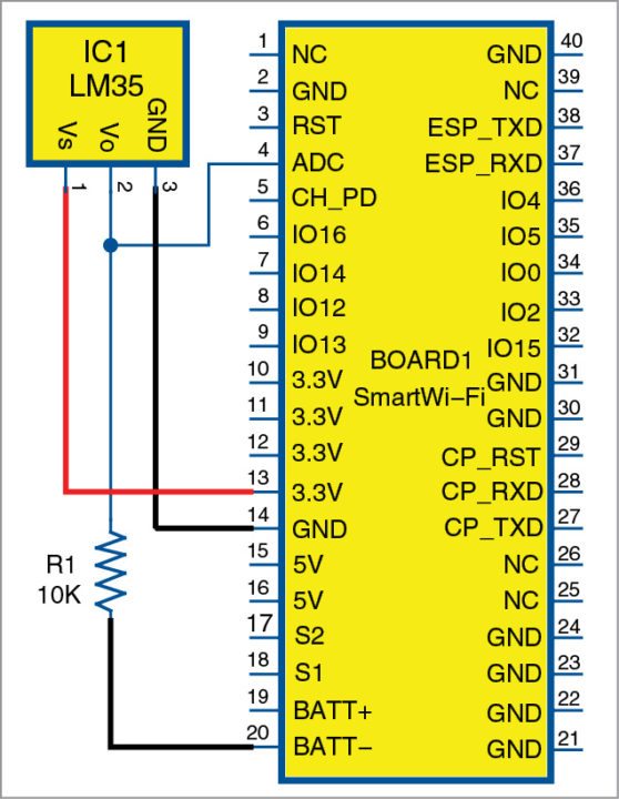 Circuit diagram of the Smart Wi-Fi