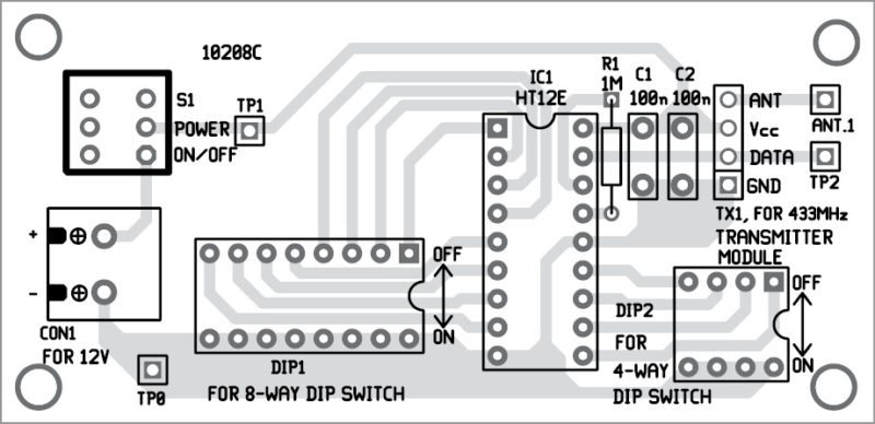 Simple Radio Frequency (RF) Based Code Lock