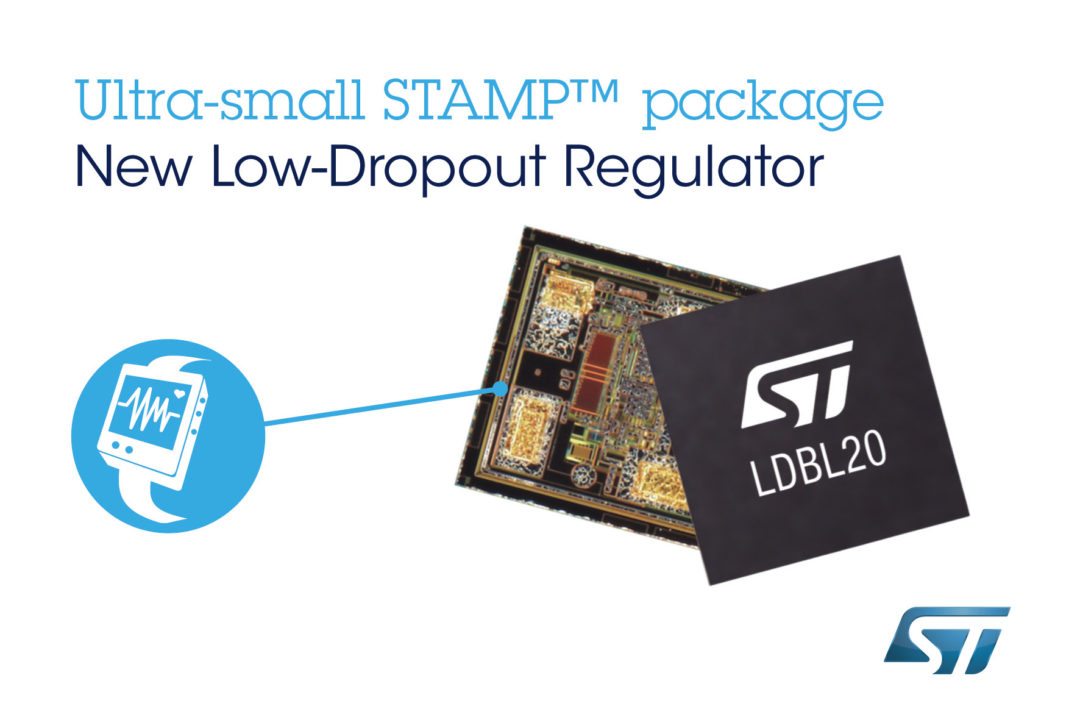 STMicroelectronics Reveals Ultra-Tiny Low-Dropout Regulator in Breakthrough Bumpless Chip-Scale Package
