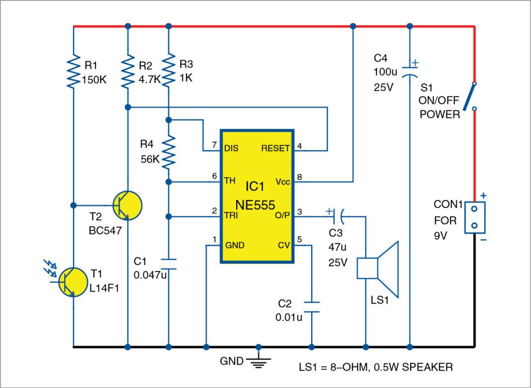 Light Sensitive Fire Alarm DIY Circuit Diagram With Full Explanation