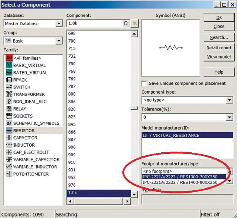 Footprint recognition in multisim