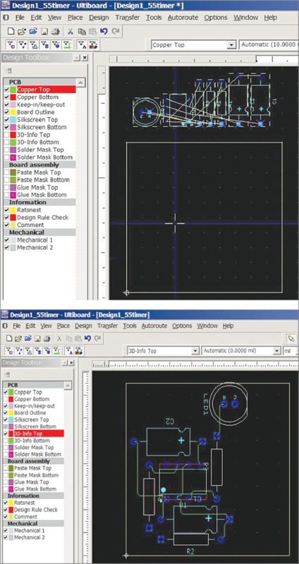 PCB designing in Ultiboard