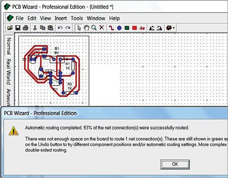 Fig. 7: PCB design generation in Livewire