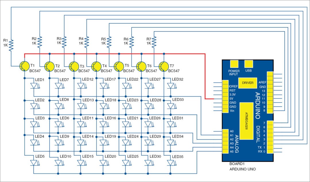 arduino led | 7X5 Matrix