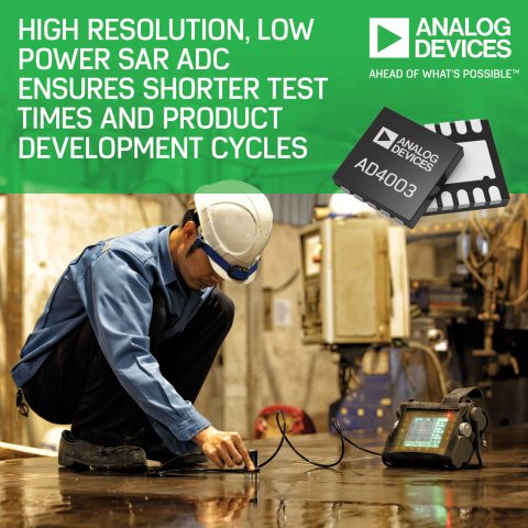 New High-Resolution, Low-Power SAR ADC Ensures Shorter Test Times and Product Development Cycles