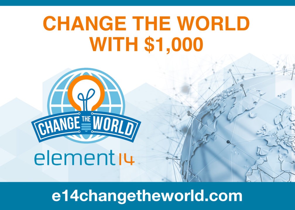 element14 Challenges Electrical Engineers to ‘Change the World’ in a New Global Design Competition