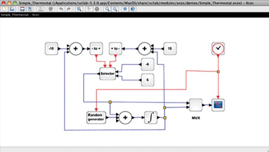 Xcos:  Simulate Hybrid Systems Easily