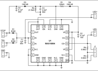 LED tail light controller design