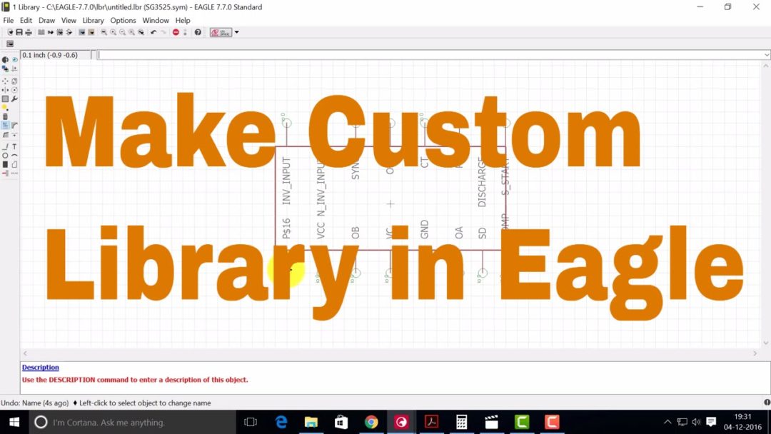 How To: Make A Custom Library In EAGLE PCB Design & Schematic Software