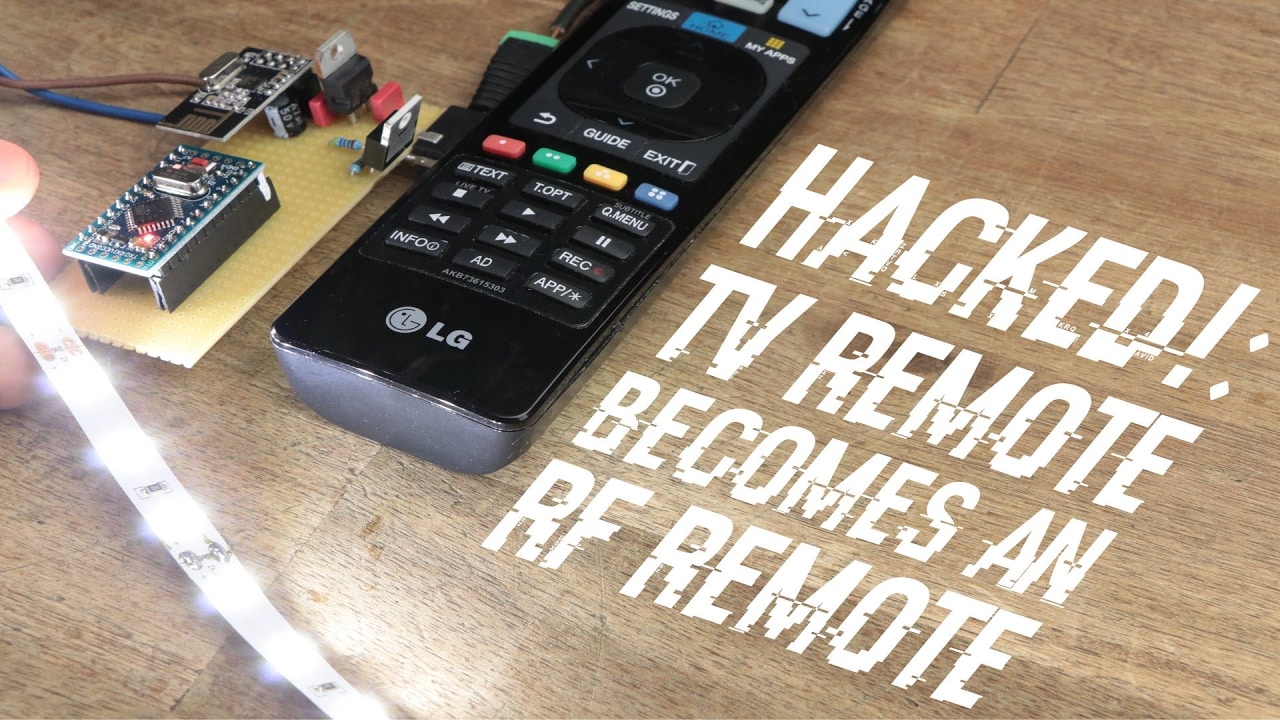 TV Remote becomes an RF Remote