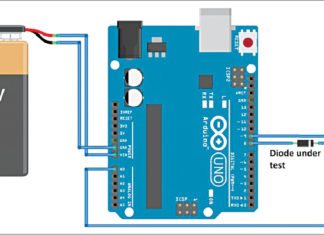 diode tester using MATLAB based GUI circuit