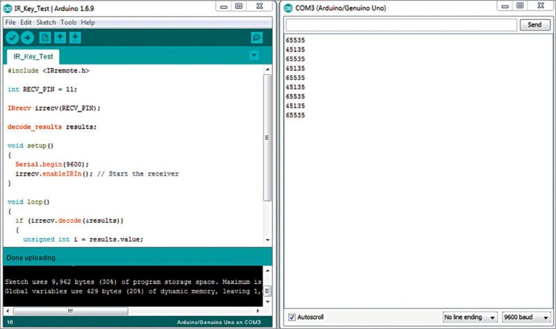 Example of key configuration