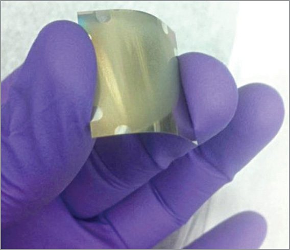 Ohio State University researchers have developed a technique to create LEDs on metal foil (Image courtesy: Ohio State University)