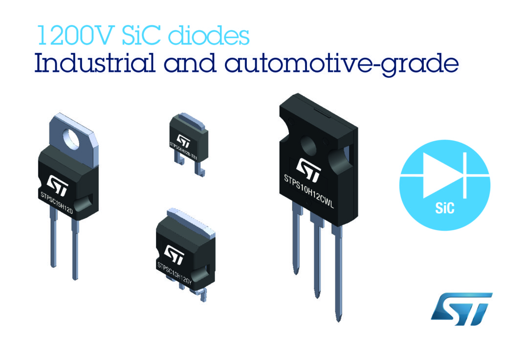 1200V Silicon-Carbide Diodes Deliver Superior Efficiency and State-of-the-Art Robustness