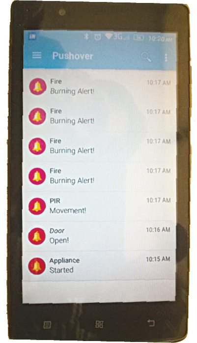 Alert notifications in Android mobile