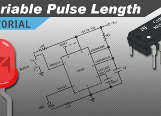 setup 555 timer circuit in monostable mode