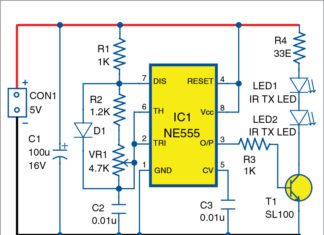 wireless gate alarm circuit