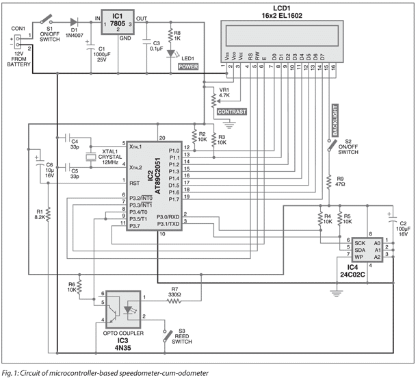 Speedometer circuit