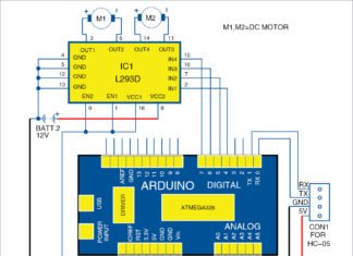 arduino based robot car circuit