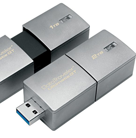 Measuring just 7.5×2.7×2.1cm3, this USB flash drive can store up to 2TB