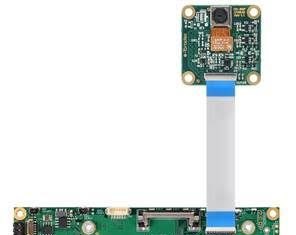 New Module Enables Simplified Prototyping of Machine Vision Applications camera module connected to a development board