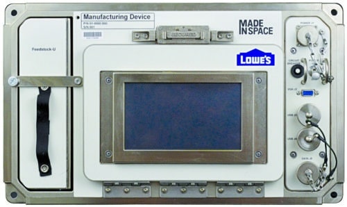 Made in Space’s Additive Manufacturing Facility (AMF) is the first ever manufacturing service in space (Courtesy: Made in Space Inc.)