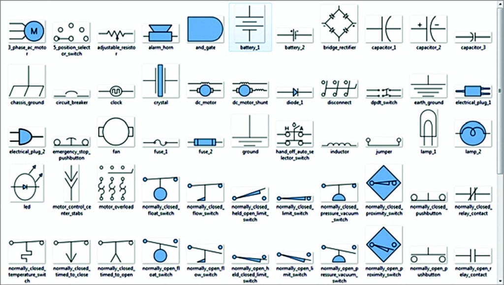 Electrical Library components (Image courtesy: http://aggregate.tibbo.com) 