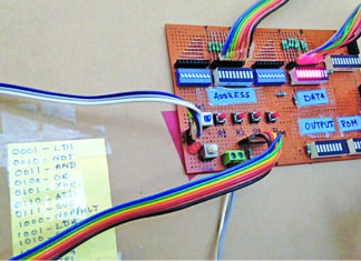 author prototype of a simple 8 bit computer