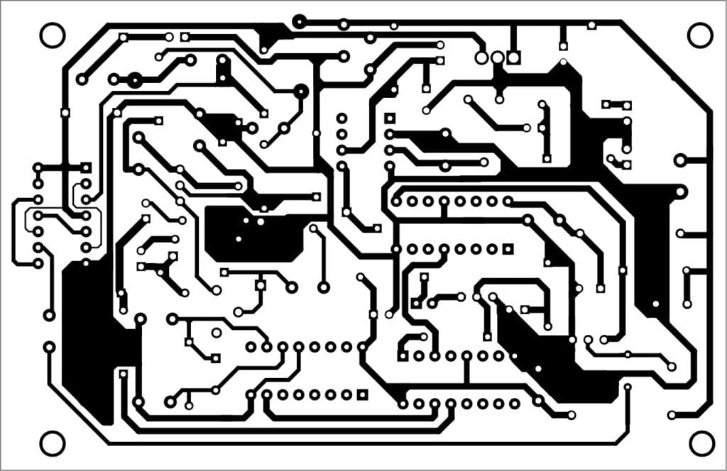 PCB layout of the high fidelity FM transmitter