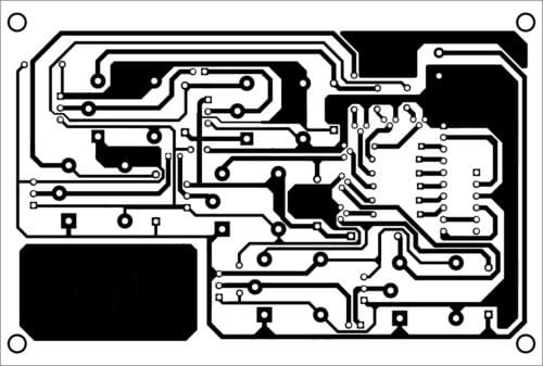 PCB layout of the receiver unit