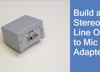 stereo line out ot mic in adapter