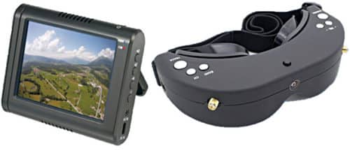 FPV video monitor and goggles