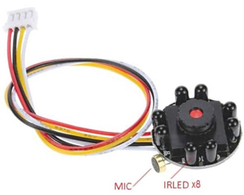 FPV camera with MIC and IR LEDs