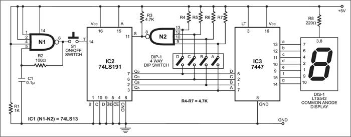 Programmable Electronic Dice | Detailed Circuit Diagram Available