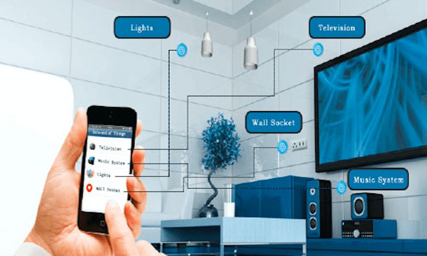 controlling appliances around the house through a mobile