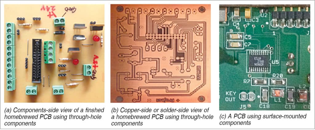 Finished home-brewed PCBs