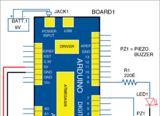 Arduino based visitor alarm project
