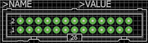 Header block recommendations: circular pad shape; pad diameter of 1.9304mm or 0.076-inch; pad drill size of 0.7mm or 0.02755906 inch