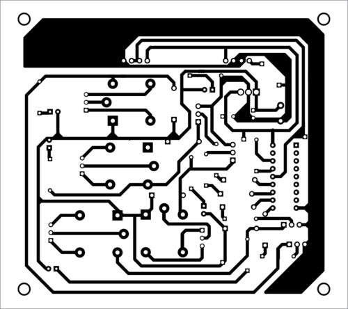 PCB layout of the receiver circuit