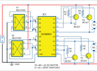 Circuit of bi-directional DC motor control