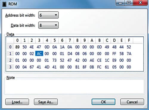 LogicCircuit ROM editor