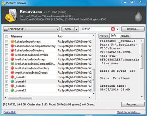 recover deleted files using recuva