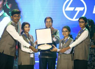 L&T Technology Services Honours India’s Brightest Engineering Students at TECHgium he team from Sri Ramakrishna Engineering College, Coimbatore receiving their trophy from Dr. Keshab Panda