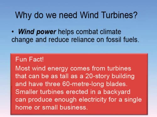 Why do we need wind turbines?