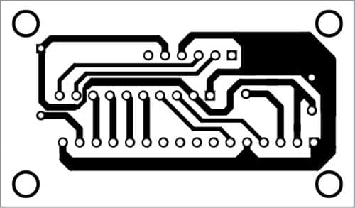 PCB layout for wireless LCD display