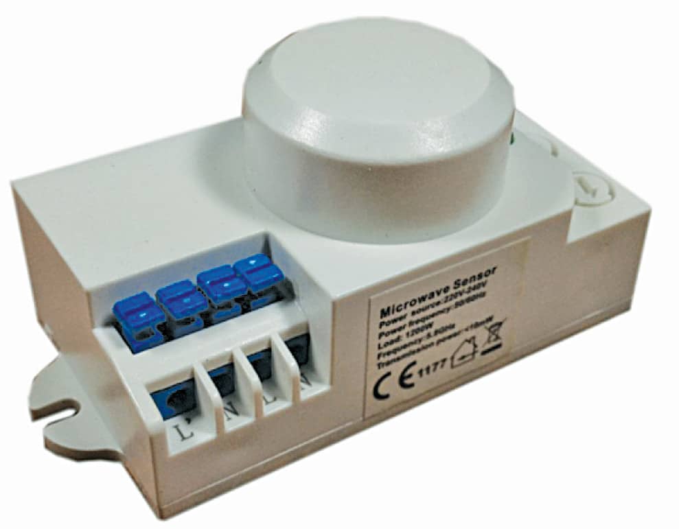 Hispec Microwave Sensor Active Motion Detector Light Switch Lamp Control HSMWS 