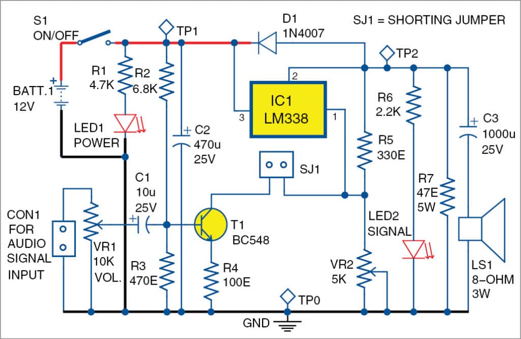 Voltage Regulator as Audio Amplifier Full Electronics Project